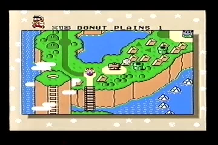 Super Mario World [VHS Recording] SNES hardware PAL
