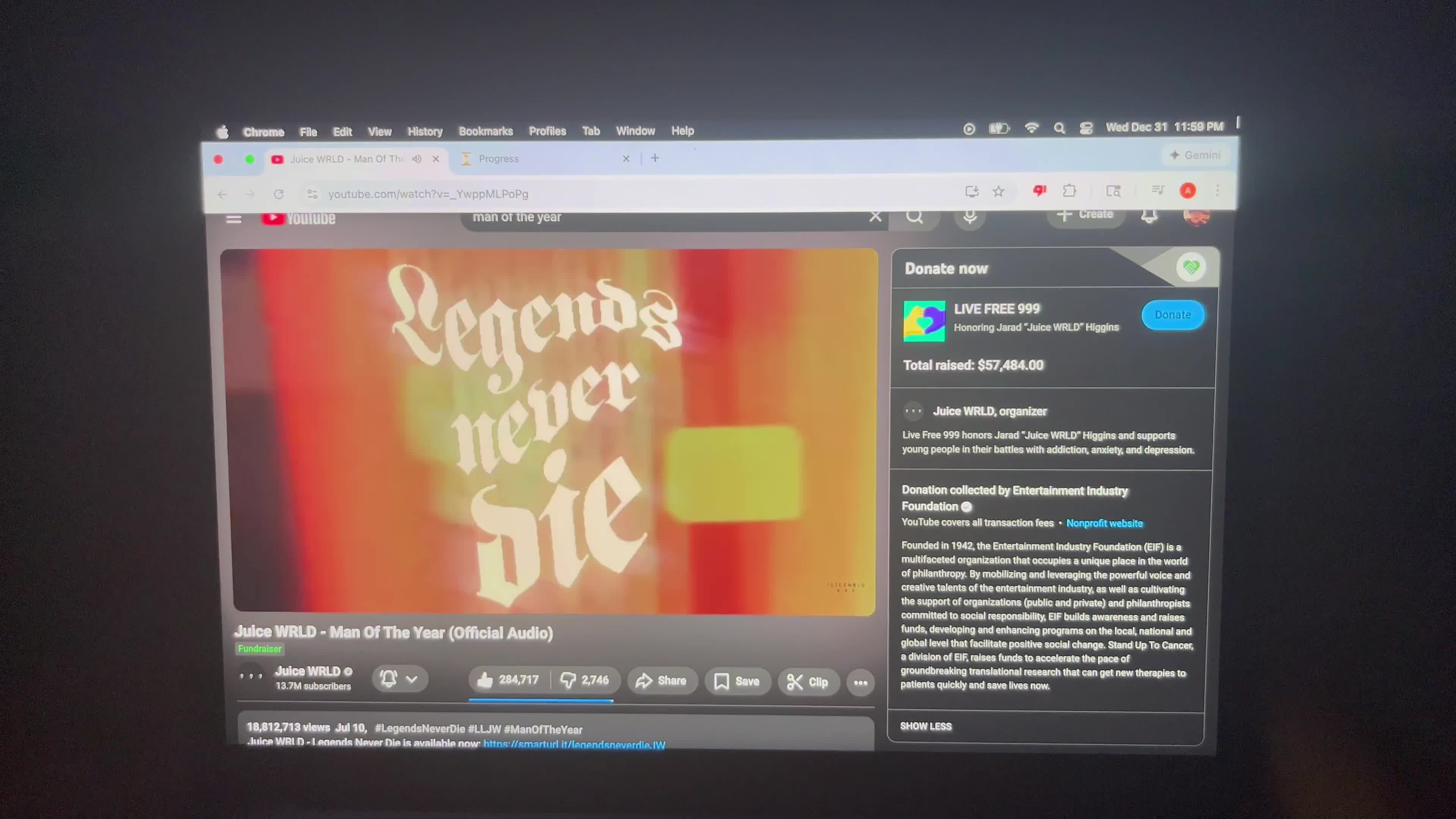 Juice WRLD Man Of The Year into 2026 new year