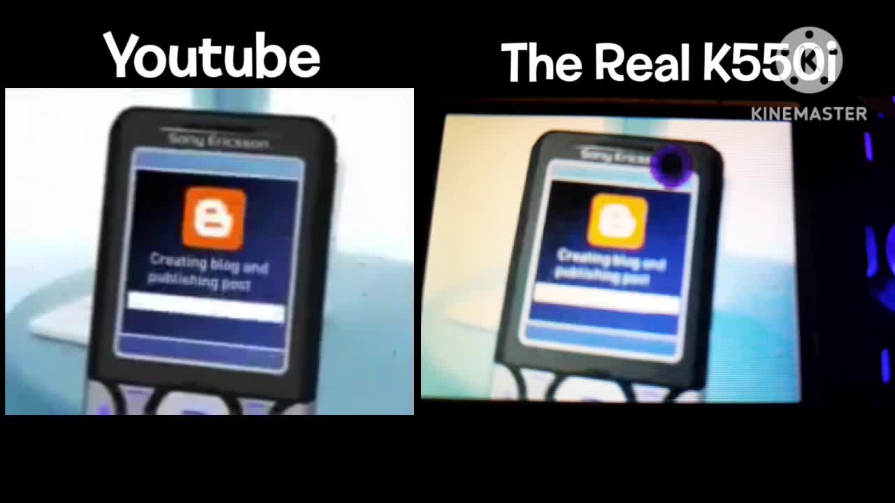Sony Erricson K550I Demo Video: Video & Real K550I Comparsion