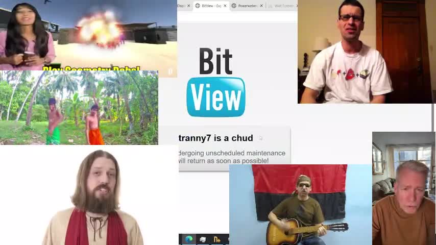 A bunch of people reacting to garbage