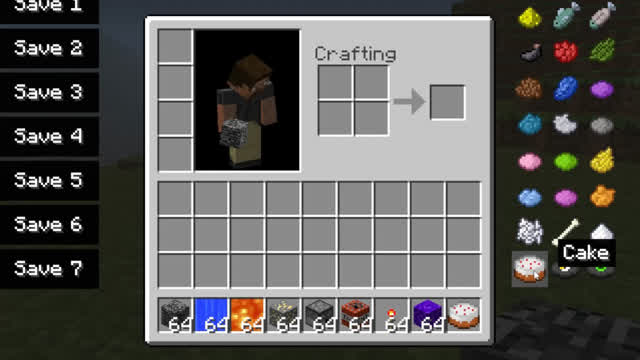 minecraft beta 1.2_02 inventory mod test