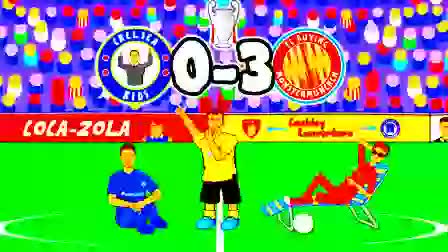 Bayern 3-0 Chelsea UCL 19/20 but deep fried