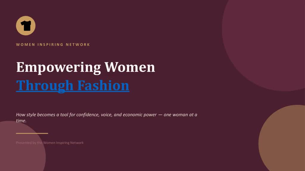 Empowering Women Through Fashion
