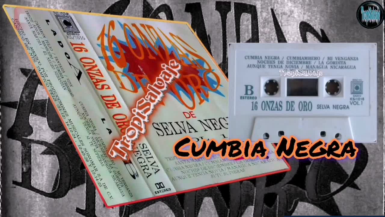 cumbia negra selva negra 16 onzas de oro