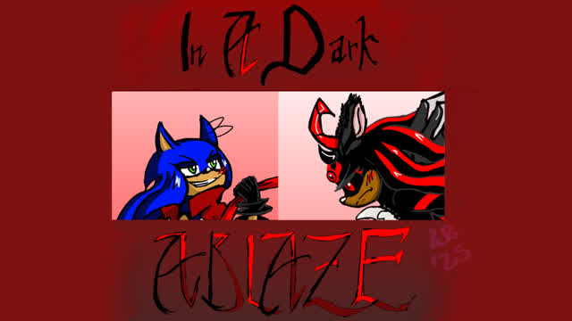 In a Dark Ablaze/ Ablaze AU Sonic and Shadow Speedpaint (sonadow)
