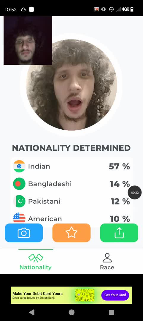 Nation Face App testing.