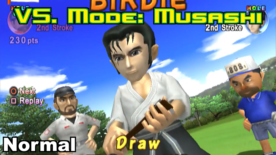 Everybody's Golf (PS2) - VS. Mode Playthrough: Musashi / Sam (Normal)