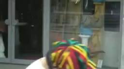 Lil Jon falls off a table