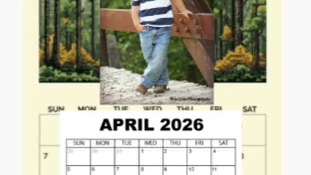 How to make a cute calendar for free