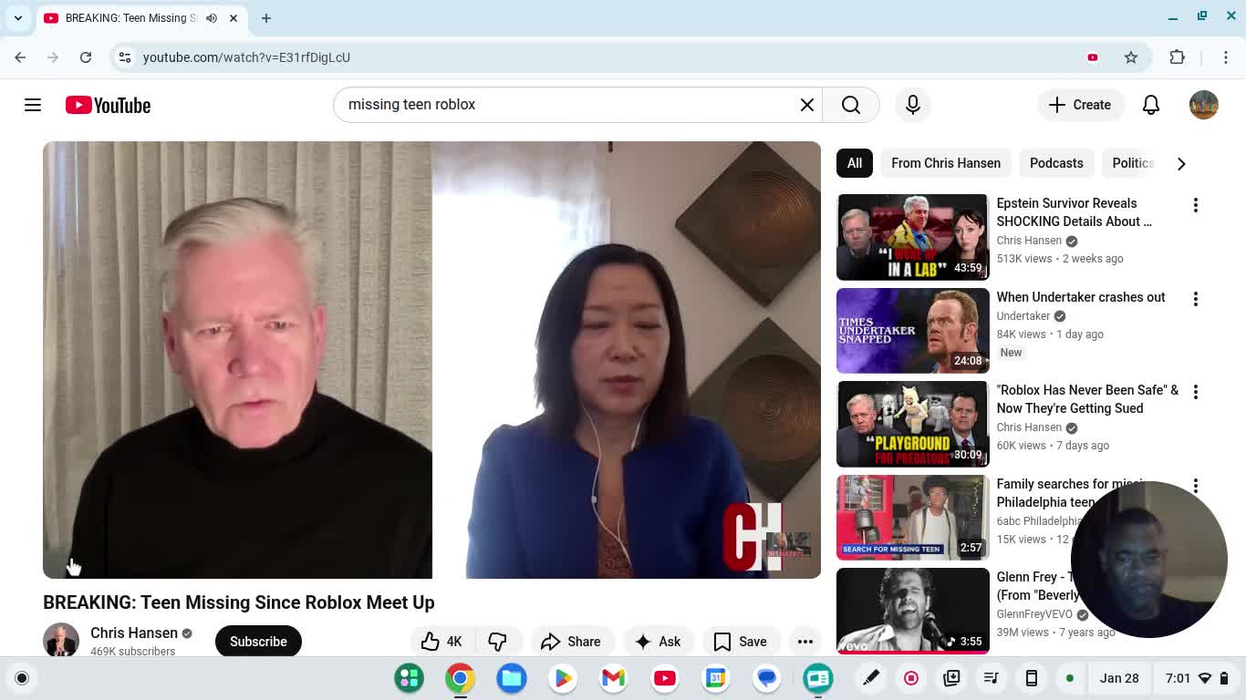 Kidnapping Teen Of Roblox (Something Is Fishy Here)