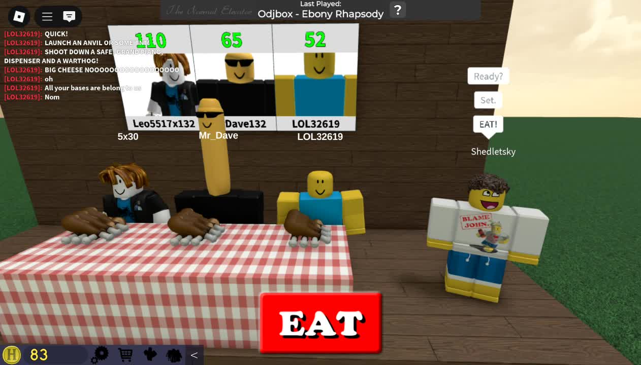 The Normal Elevator eating contest