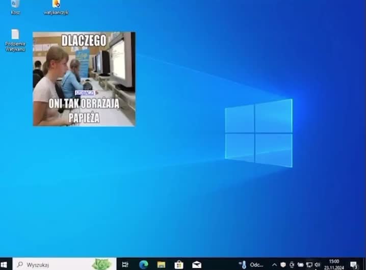 Jajomen strollowany przez Watykańczyka