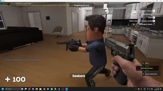 S&Box prop hunt. GamePlay