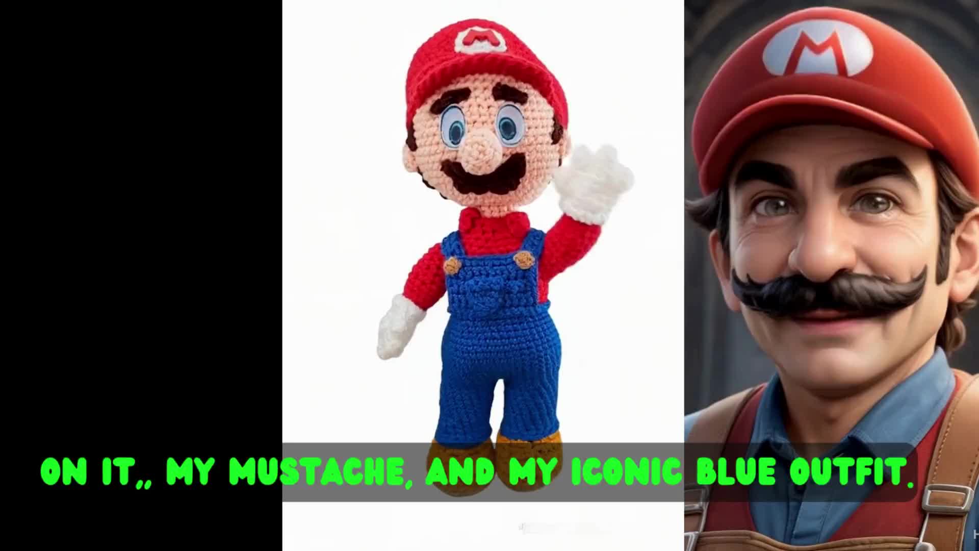 AMIGURUMI de MARIO  - Héroe de SUPER Mario BROS – Detalle  gamer único