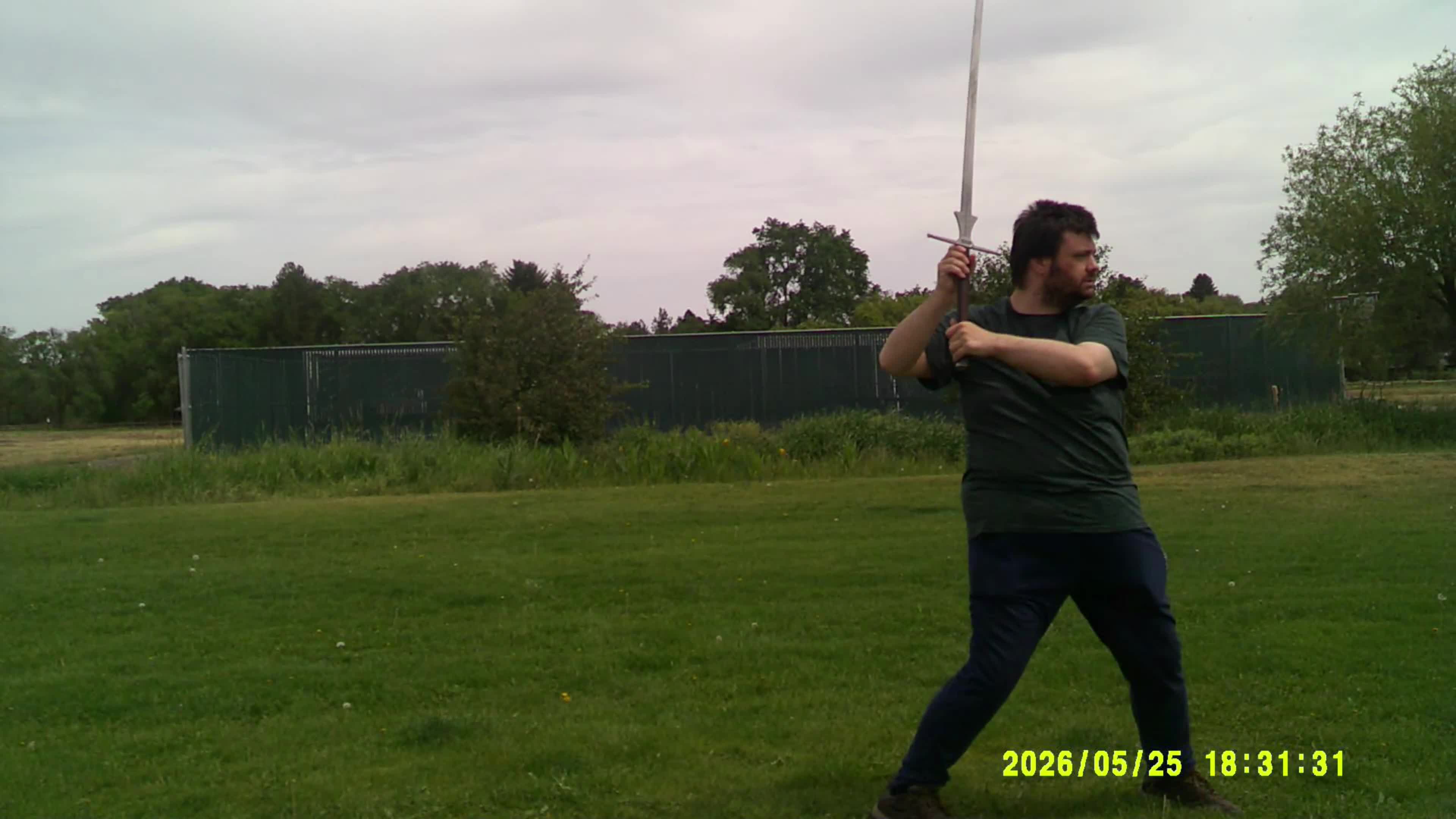 Longsword solo training/exercised video blog