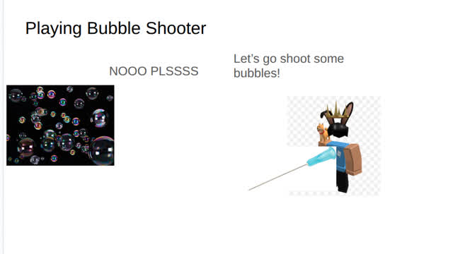 Playing Bubble Shooter
