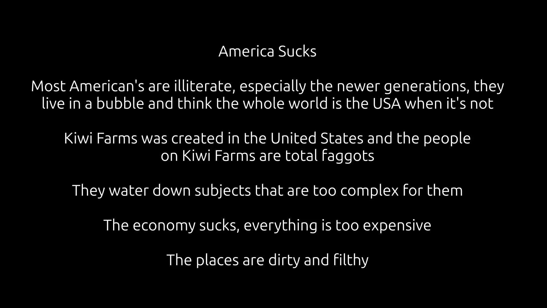 America Sucks
