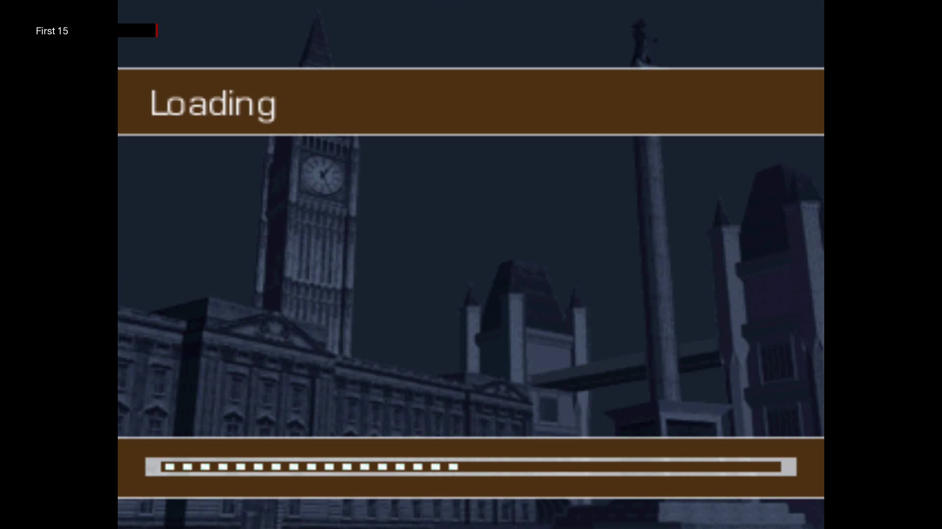 The First 15 Minutes of London Racer II (PlayStation)