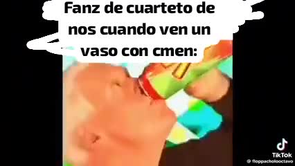 Fans de cuarteto de nos cuando ven un vaso con semen m Fans de cuarteto de nos cuando ven un vaso con semen m
