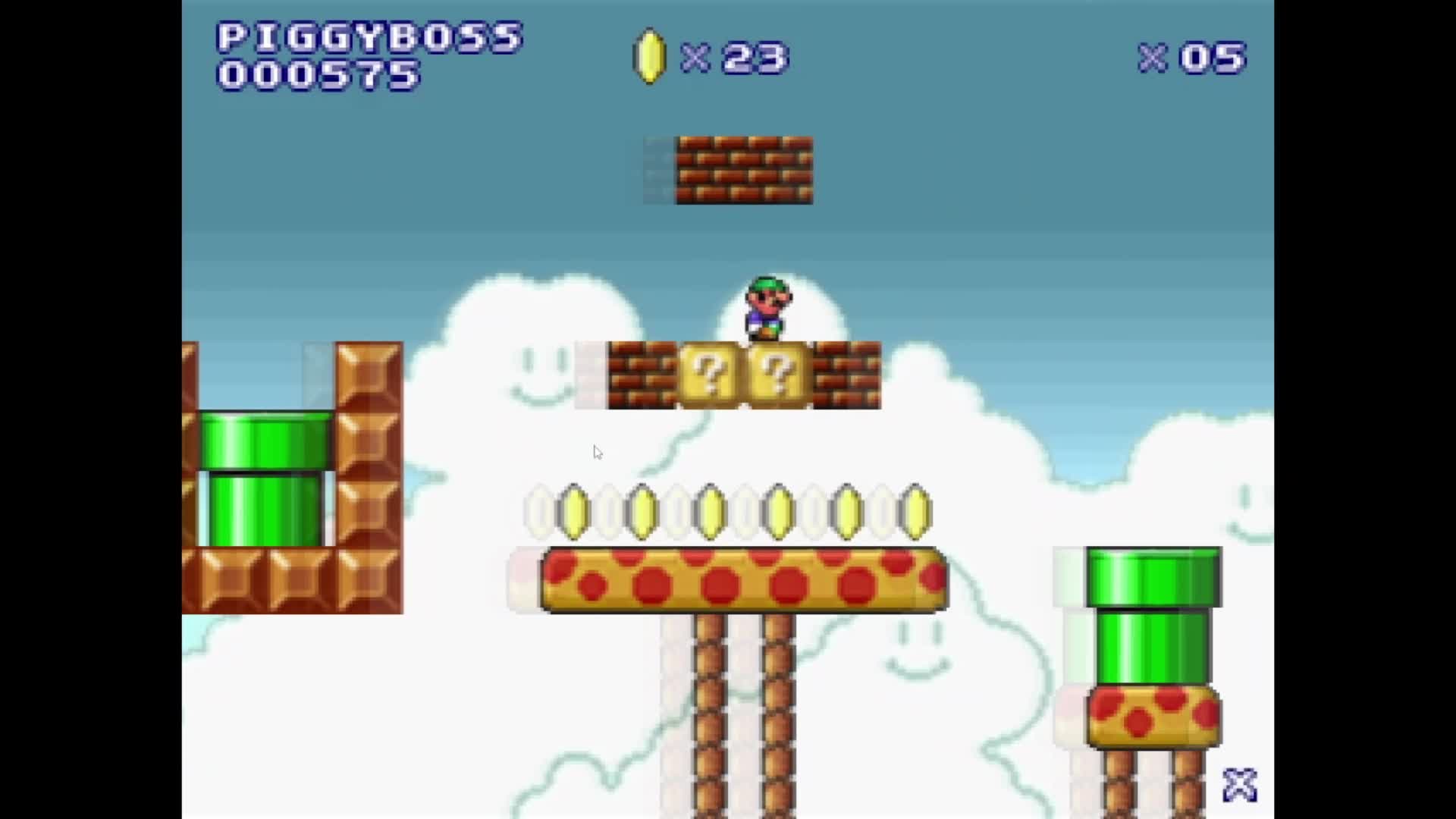 Super mario flash level in the sky by me