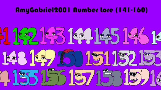 AmyGabriel2001 Number Lore (141-160)