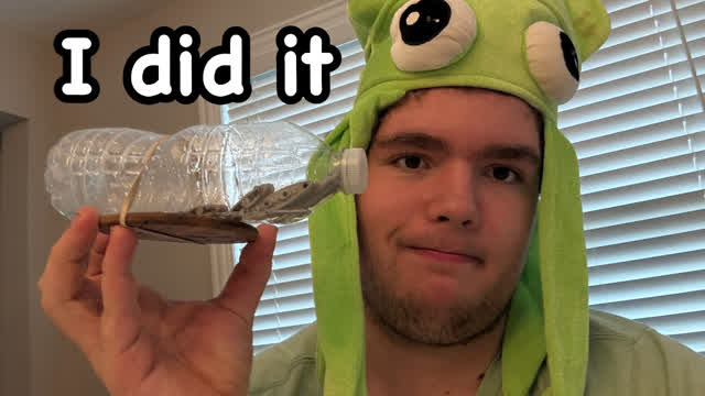 I made a ship in a bottle.