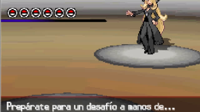 Battle Against Cynthia in Pokemon Black!