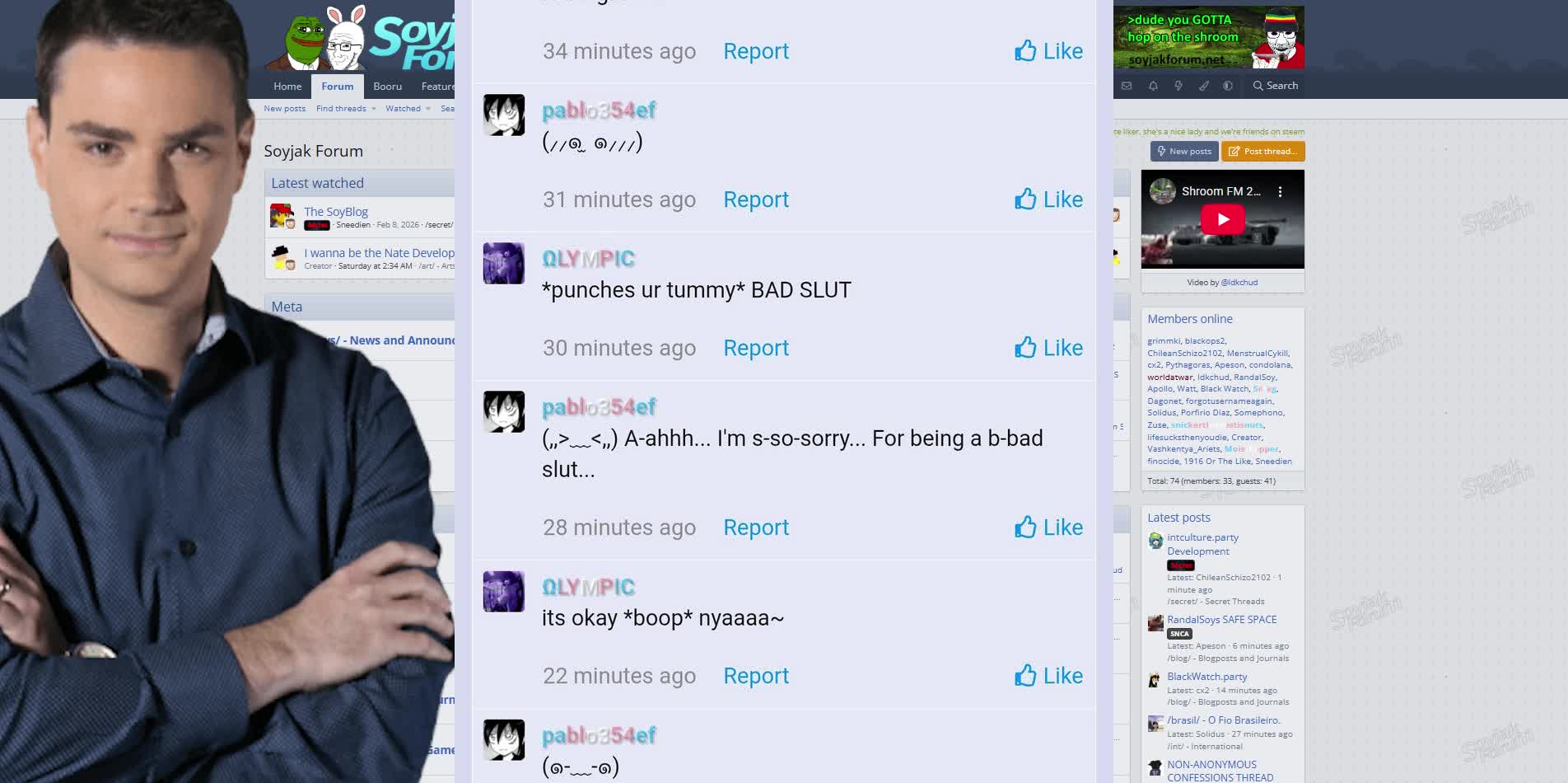 Ben Shapiro endorses the soyblog