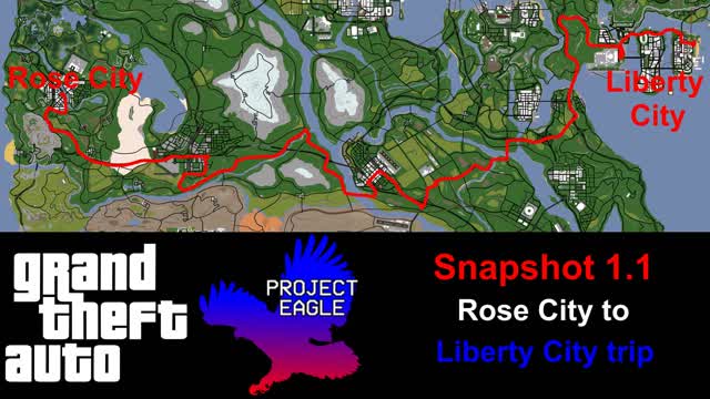 GTA Project Eagle - Snapshot 1.1 - Rose City to Liberty City trip