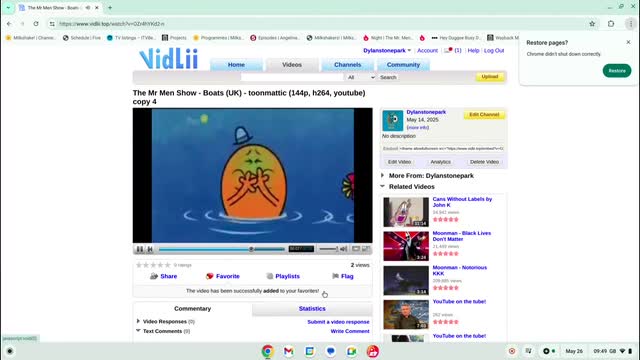 How to watch a Vidlii video.