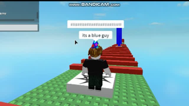 wierd blue dude in roblox that crashed my game