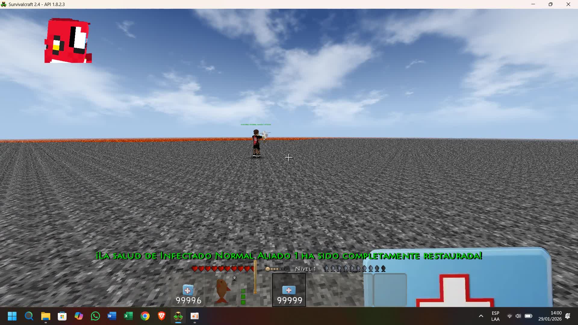 Sistema de curacion de salud para jugador y criaturas