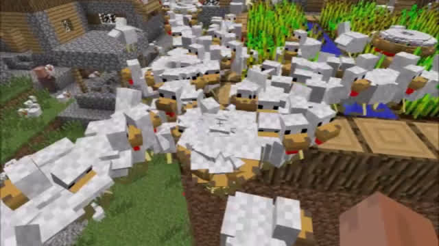 Minecraft GIANT CHICKEN BOMB!!!1! (Minecraft trolling)