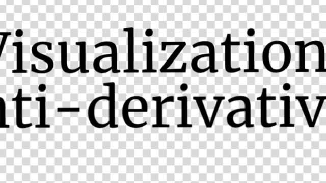 A Visualization of Anti-derivatives A Visualization of Anti-derivatives