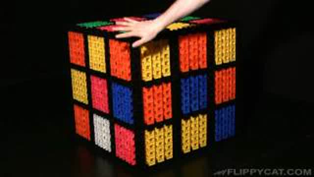Giant Rubik's Cube Solved