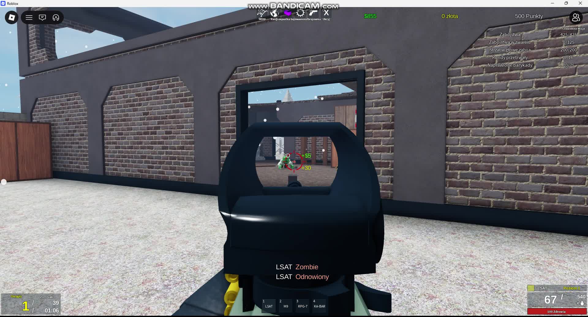 Roblox:Rebelia zombie odcinek #1