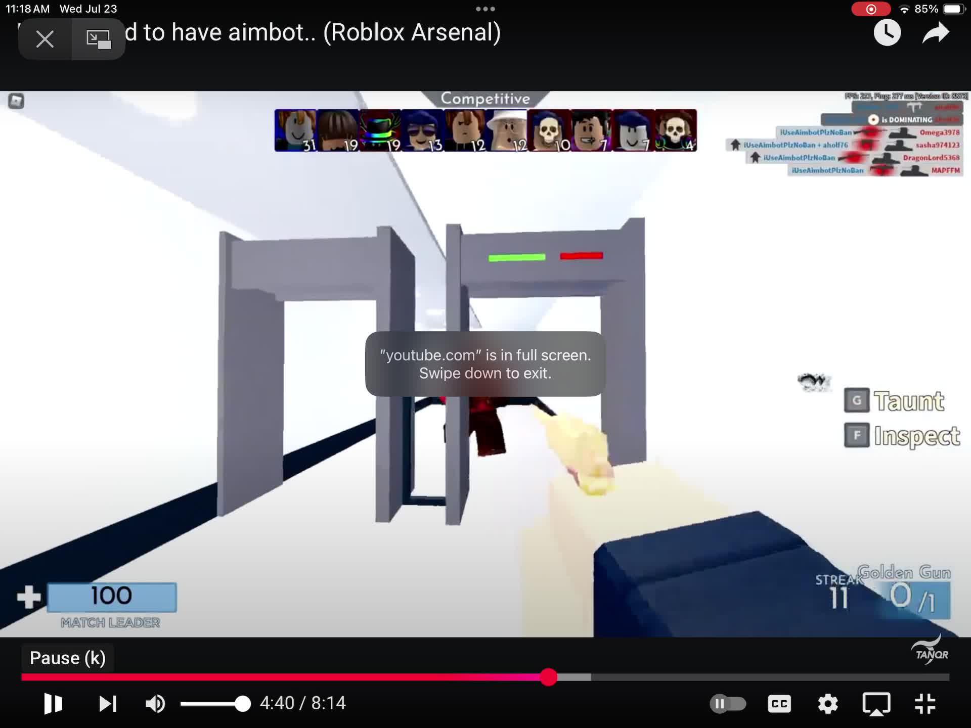 When you both have bad aim