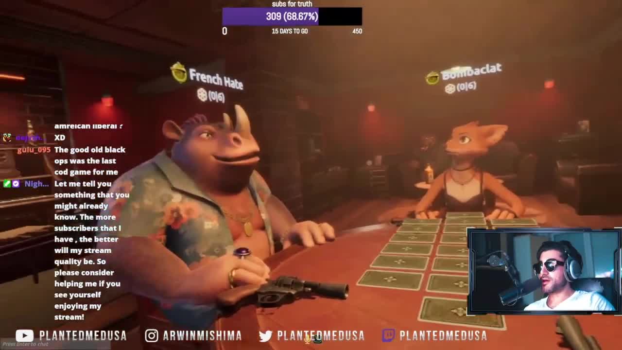 plantedmedusa and bignose on liars bar