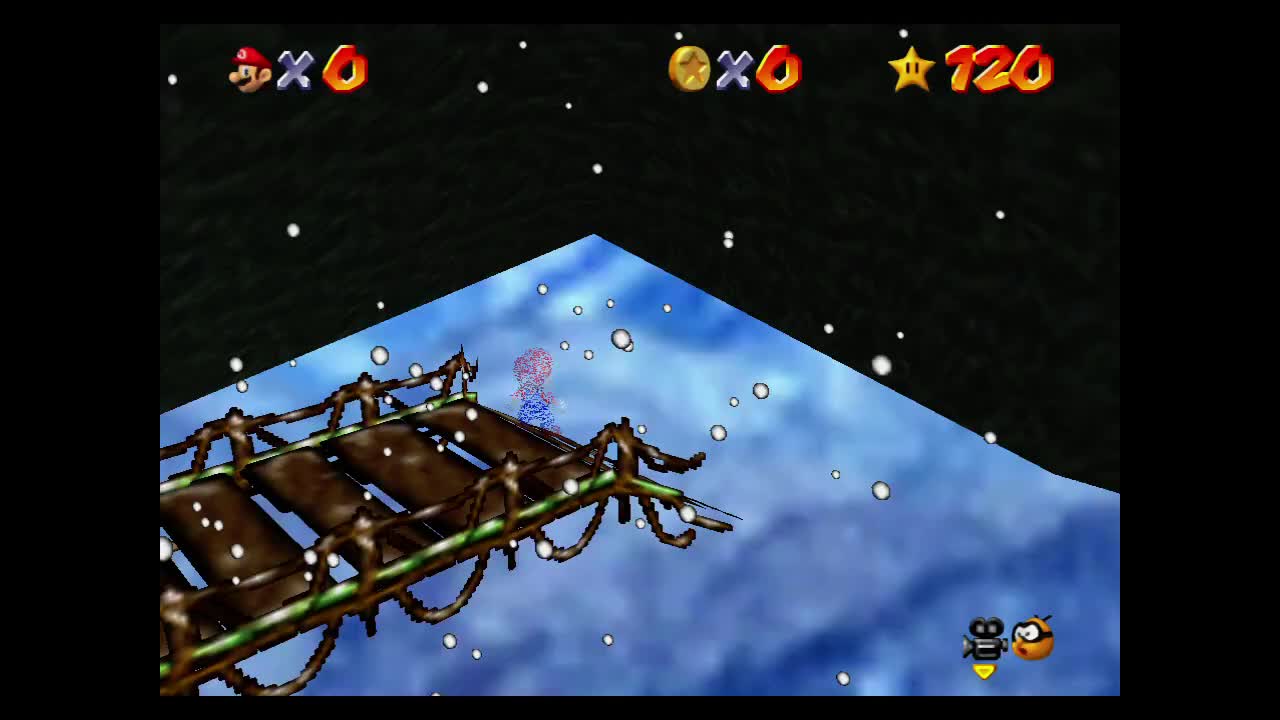 Nice trick for Cool Cool Mountain second star's without jumping