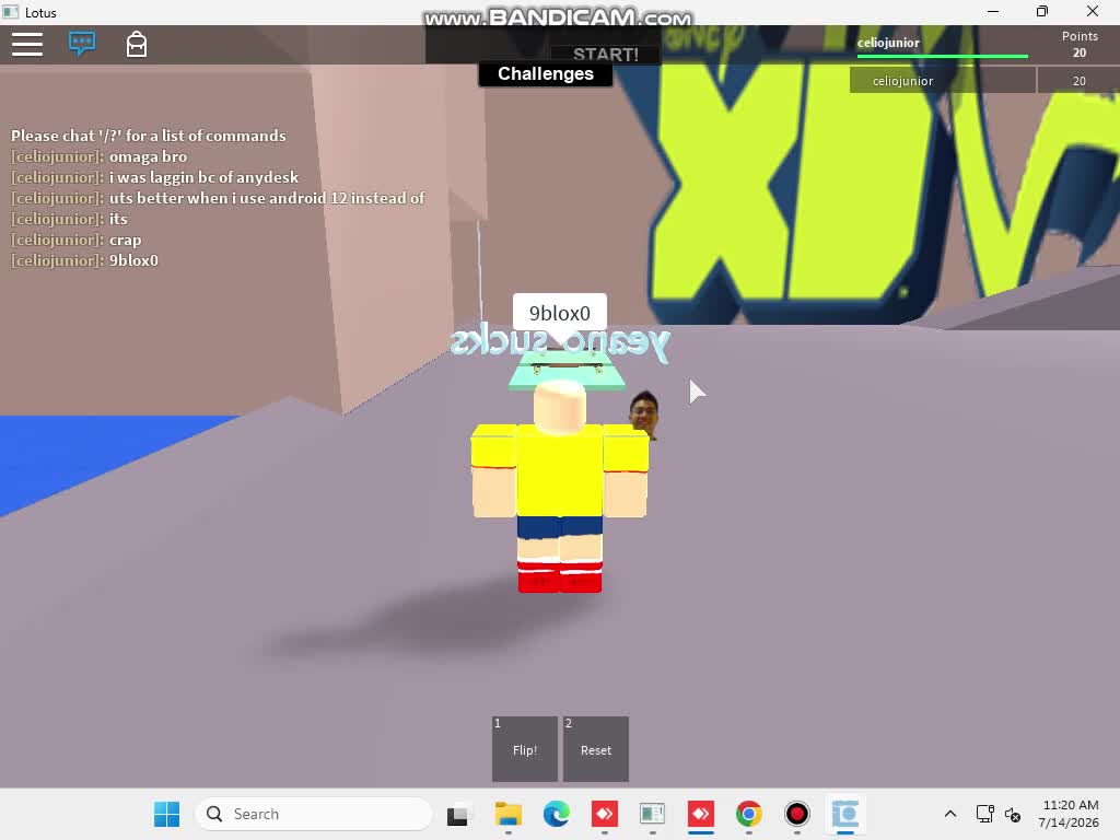 (made using anydesk mobile) Lotus 2016 Roblox Revival Gameplay #2