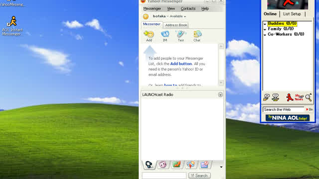 AOL MesengerとYahooMesengerが動いた！