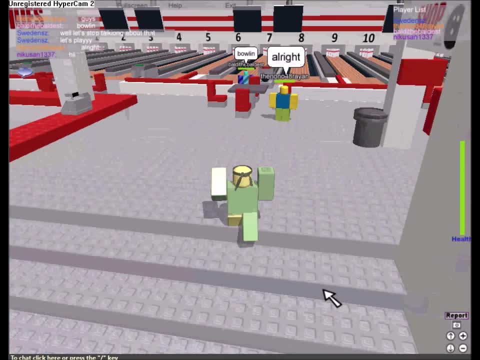 Bowling and fighting with swords! (TELAMON JOINED MY SERVER)