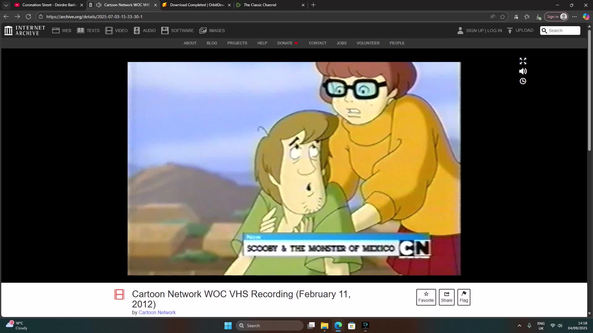 Cartoon Network CHECK it 1.0 Now Banner Scooby-Doo and the Monster of Mexico