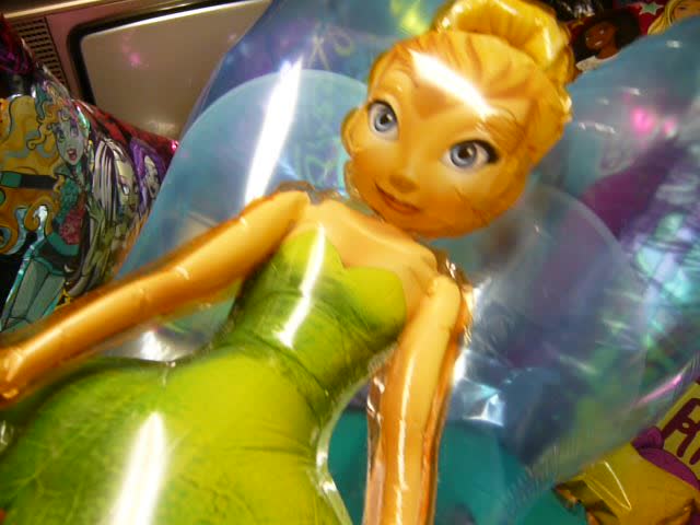 Tinkerbell UltraShape Mylar Balloon See Thru Tinkerbell UltraShape Mylar Balloon See Thru