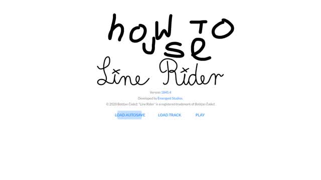 How To Use Line rider