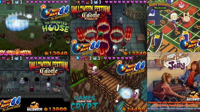Games from The Crypt 2025 - Bomberman 64 The Second Attack (Nintendo 64) The Haunted House Stage