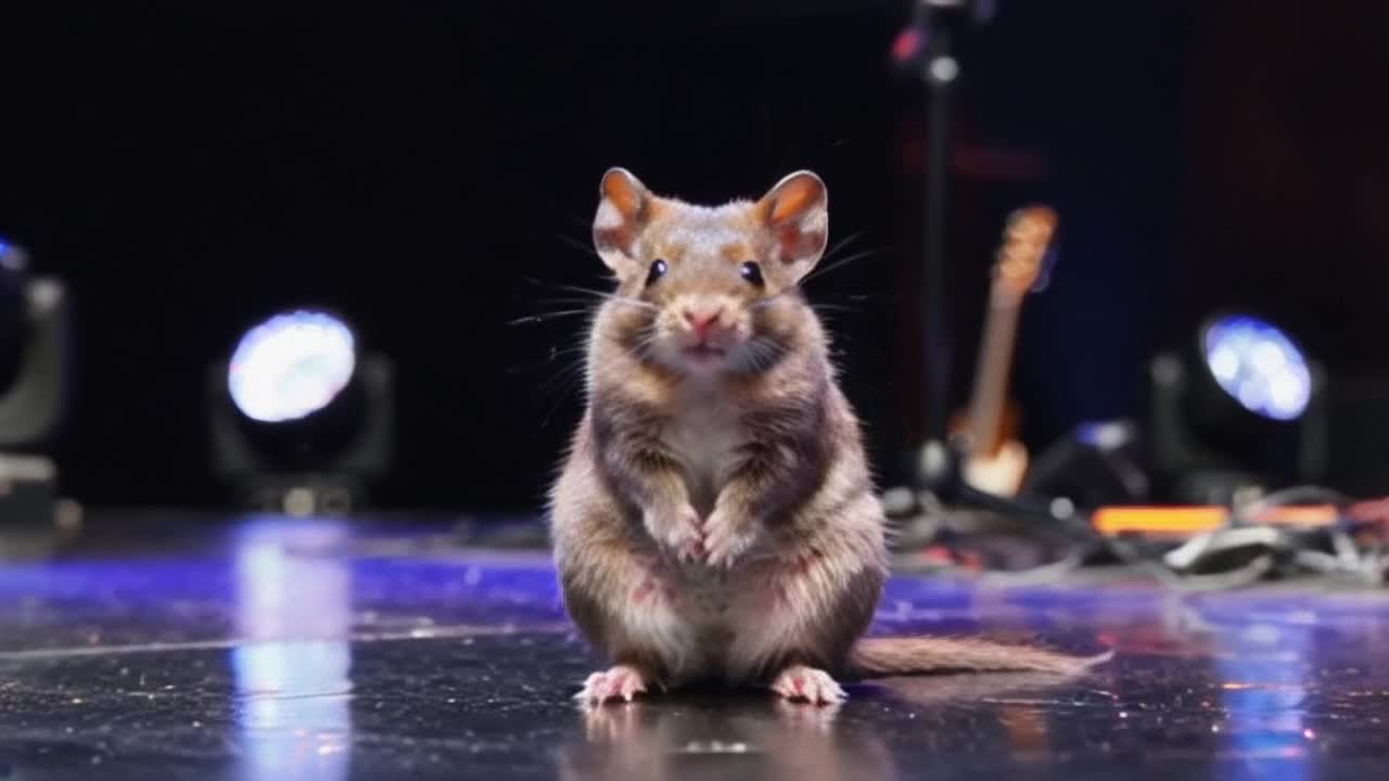 Maus auf einem konzert