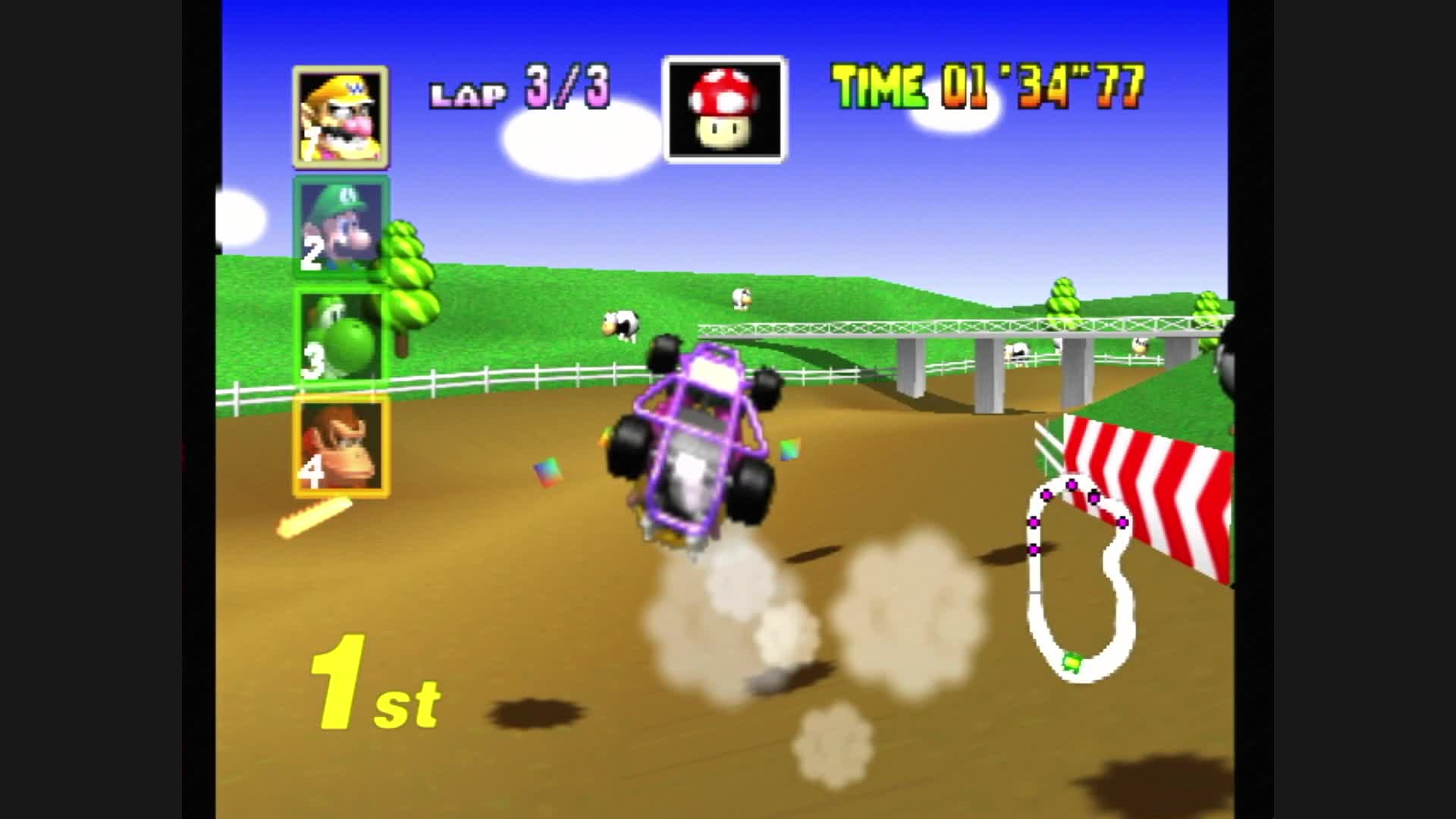 Playing Mario Kart 64 on the Sega Dreamcast