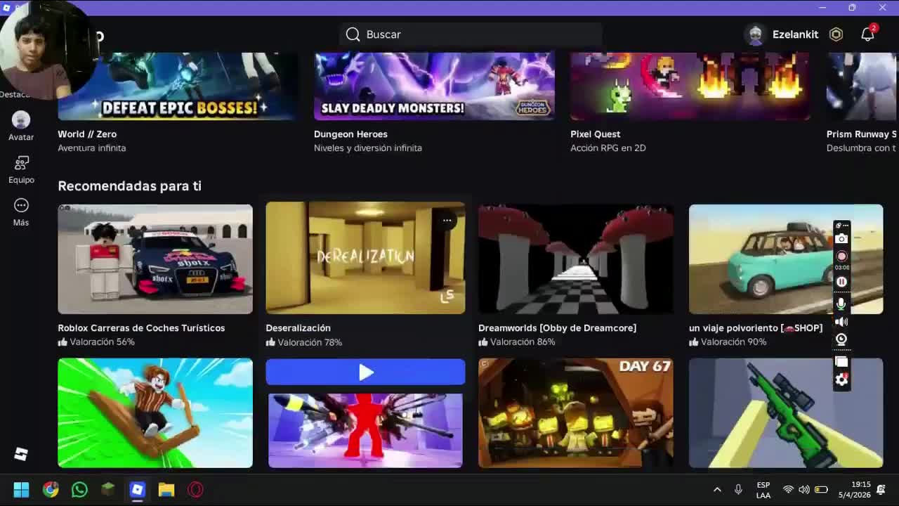 Grabo un gameplay desde la computadora ( sale mal ) Roblox Grabo un gameplay desde la computadora ( sale mal ) Roblox