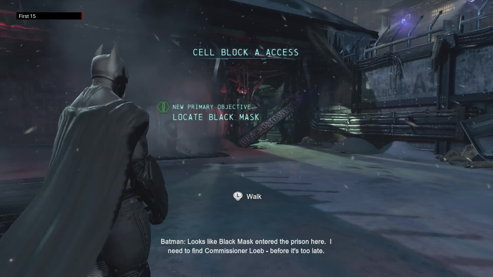 The First 15 Minutes of Batman: Arkham Origins (Wii U)